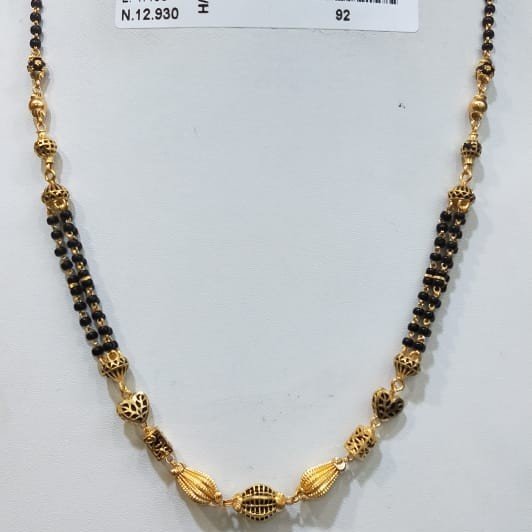 22KT/916 YELLOW GOLD FANCY NASTYY MANGALSUTRA GMS-006