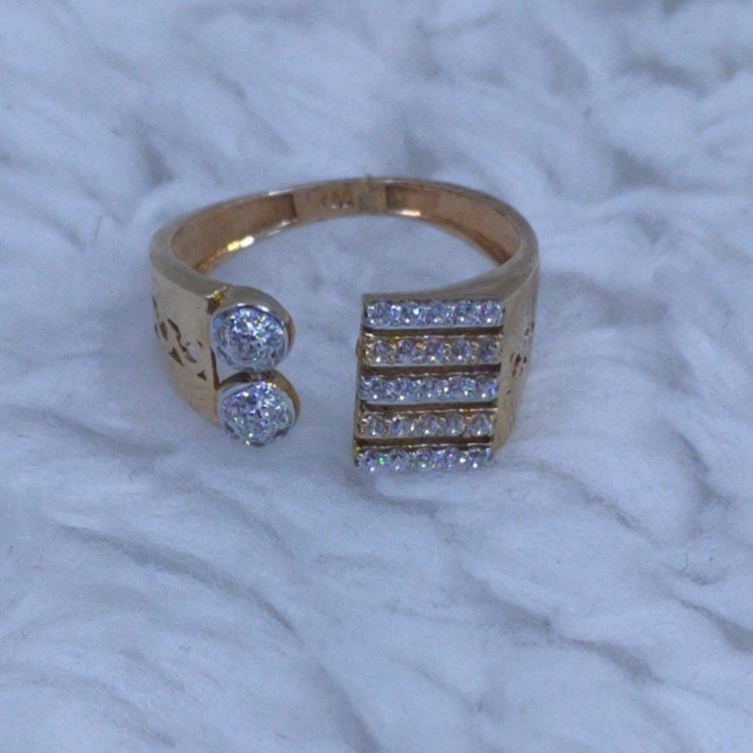 18KT/750 Rose Gold Timeless open Ring For Women