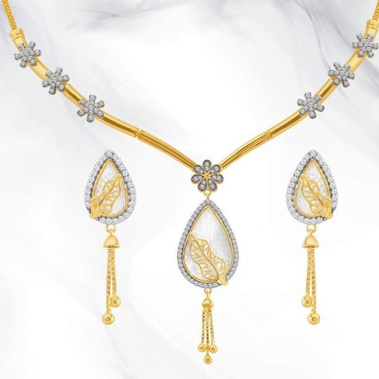 22KT yellow Gold perfect pearl Beads Necklace for Women