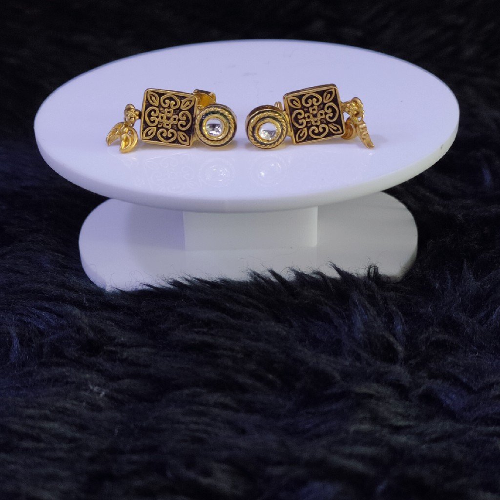 22KT/916 Yellow Gold Eirwen Earrings For Women