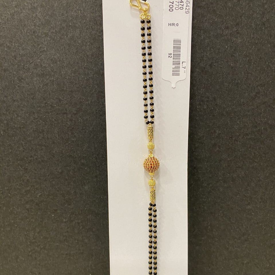 22KT/916 Yellow Gold Aarya Mangalsutra Bracelet For Women