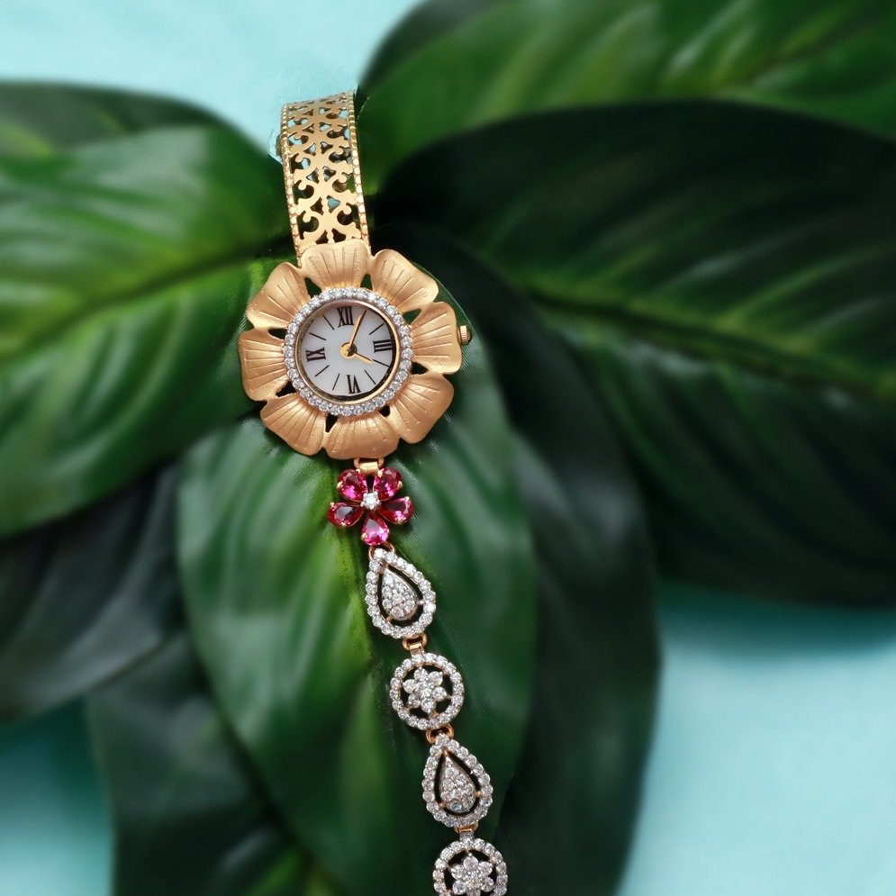 916 gold cz fancy watch pj-w003