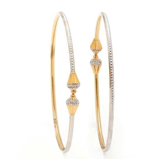 22KT Yellow Gold Dafne Rodiyam  Bangles For Women