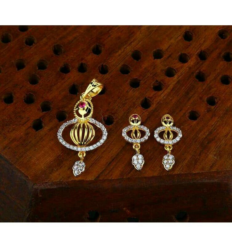 Cz Pendant Set 916