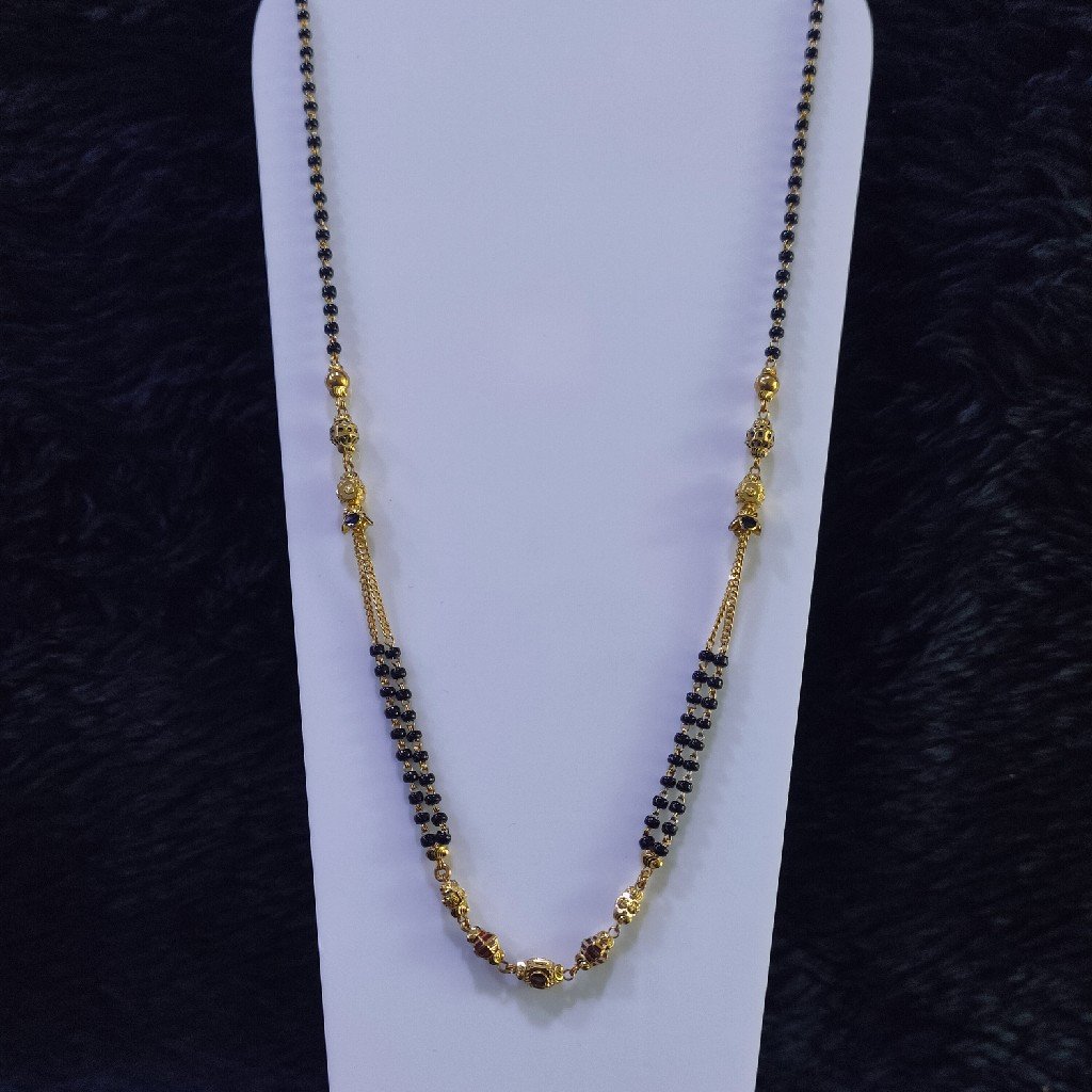 22KT/916 Yellow Gold Rekha Mangalsutra For Women