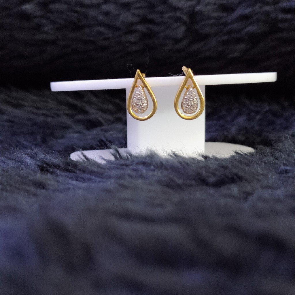 22KT/916 Yellow Gold Tulip Earrings For Women