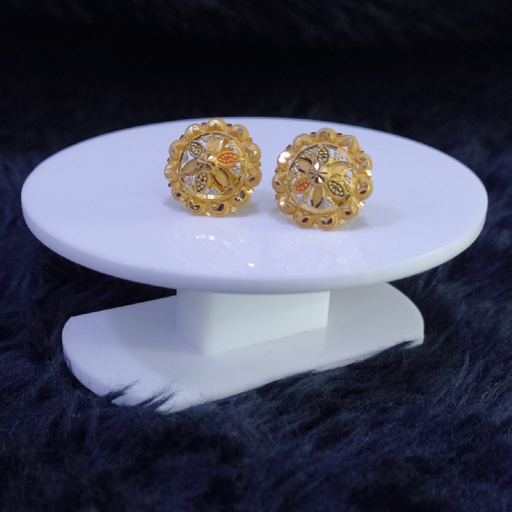 22KT/916 Yellow Gold Charusheela Earrings For Women