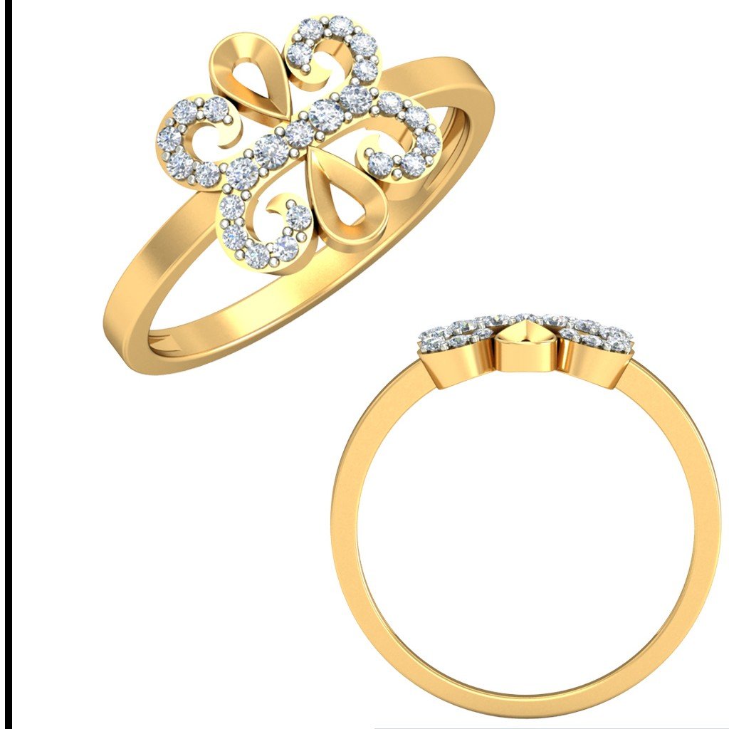 22KT Yellow Gold Celestina Ring For Women