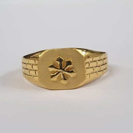 22Kt Yellow Gold Undaunted Ring For Men